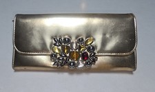 Dior RARE Embellished Patent Gold Wallet On Chain picture