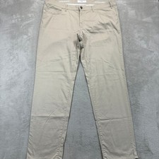 Brax Pants Men's 40x32 Cadiz Ultralight Beige Straight Leg Chino Stretch Trouser picture