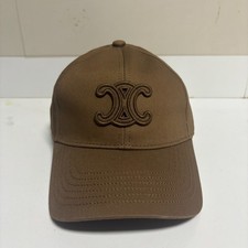 CELINE Paris Triomphe Adjustable Baseball Cap Brown Size Medium Women's picture