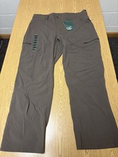NWT L.L. Bean Cresta Hiking Pants Mens 36x30 Brown SunSmart UPF 50 Stretch Cargo picture