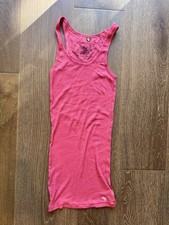 Y2K 2000s Abercrombie & Fitch Fitted Tank Top Size Small Vintage Basic Ribbed  picture