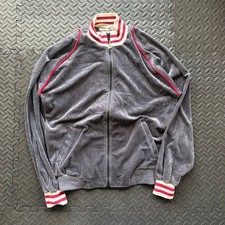 Vintage 70's Pierre Cardin Gray Velour Track Jacket picture