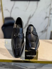 Italian Mild Leather Loafers – Handmade Genuine Leather Dress Shoes picture