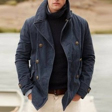 Casual Fashion  Lined Solid Color Jacket picture