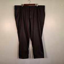 Oobe Mens Black Performance Golf Pants 48/30 Polyester Straight Leg Flat Front picture