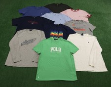 Lot Of 10 Polo Ralph Lauren Mens Size Large CrewNeck T Shirt I12 picture