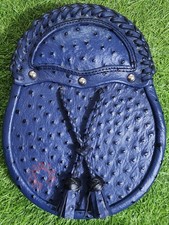 Scottish Handmade Ostrich Leather Vintage Style Traditional Sporran For Kilt picture
