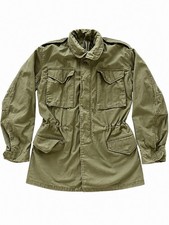 Vintage 1983 US Army M-65 Field Coat OG-107 Olive Green So-Sew Styles Small Long picture