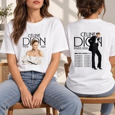 Celine Dion Graphic Shirt, 2026 Céline Dion Paris Tour T-shirt, Céline Dion Live picture