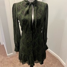 Paige Vittoria 100% Silk Mini Dress. NWT size XS picture
