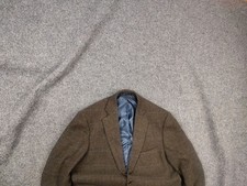 Samuel Windsor Design Dark Green check Wool Tweed Sport Blazer Jacket Vintage picture