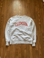 Vintage Y2k Champion Reverse Weave Clemson University Football Men Medium  picture
