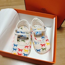 HERMÈS First shoes Horse-patterned design Multicolor 0–6 months Baby products picture