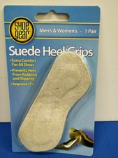 Shoe Gear Suede Leather Heel Grips 1 Pair - Self-Adhesive Anti-Slip Liners picture