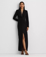 NEW Lauren Ralph Lauren Women's 14 Crepe Long-Sleeve Gown • Reg Price $345 picture