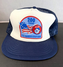 Vintage 1987 Good Sam Club U.S. Constitution 200 Years Bicentennial Trucker Hat picture