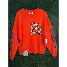 NWT Hyde Park Goods You Aren't Invited Orange Graphic Hoodie Medium M picture