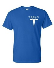 Tesla Motors Emblem T-Shirt Unisex Cotton Tee 9 Colors New Casual Crew Neck picture