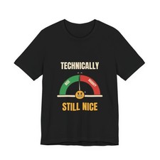 Technically Still Nice Naughty or Nice Gauge Kids Christmas T-Shirt picture