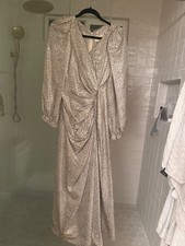 Oscar de la Renta Vintage 1980s Draped Maxi Dress Size 10 Made USA picture