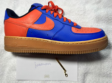 Nike Air Force 1 Low “By You” Blue/Orange Gum Knicks Mets Men's US 9 D07416 991 picture