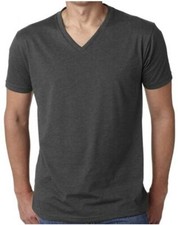 Mens V-Neck T-Shirt 6 Pack 100% Cotton Soft Short Sleeve Undershirts Tees picture