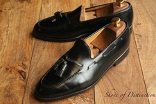 Oliver Sweeney Black Tassell Leather Shoes Loafers Mens UK 8.5 M EU 42.5 US 9.5 picture