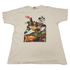 Vintage 1991 Marvel Xmen Comic Images Shirt Rare Mens XL White picture