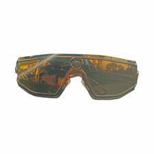 Versace Medusa Oversized Men's shield Sunglasses Gold Metal Mirrored Lens picture