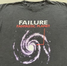 VTG RARE Failure Fantastic Planet Band Tour Black All Size Gift Fan Shirt S-5XL picture