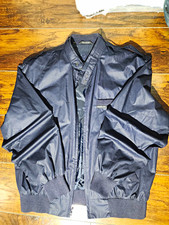 Vintage Members Only Navy Bomber Jacket Men's M Chest Full Zip Lined Band Collar picture