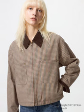 Uniqlo women's Zip-Up Short Jacket | Pattern picture