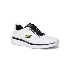 Sale 💕 Skechers Men's Geno Slip-On Athletic Shoe White/Black - size WIDE US picture