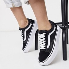 Vans Women’s old school Platform VNOA3B3UY28 classic style one black/white picture