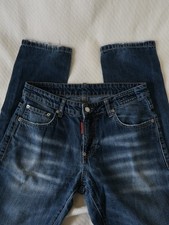 DSQUARED2 Mens Jeans IT 46 Blue Distressed Faded Wash Denim Made in Italy picture
