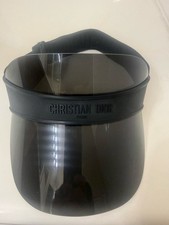 Christian Dior DiorClub V1U Visor Black Smoke Shield Logo Stretch Band Italy picture