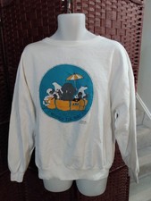 Vintage 90s Save Our Planet Species Sweatshirt Animals Noah's Ark Parody XL picture
