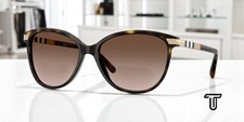 BURBERRY BE4216 300213 Dark Havana Brown Gradient 57 mm Women's Sunglasses picture