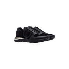 Salvatore Ferragamo Mens  In Box Brooklyn 1 Black Leather Sneakers Sizes G1N picture