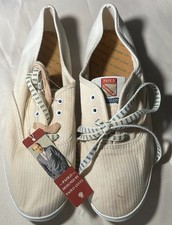 Vintage Paolo Gucci Women's, 10- 1990s Skip Sneakers Canvas Ribbed w/Laces picture