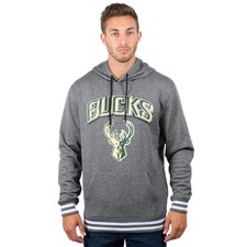 Ultra Game NBA Milwaukee Bucks Mens Hoodie Small Charcoal Heather picture