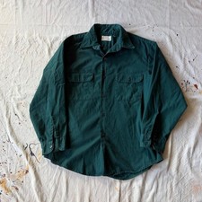 Vintage 60s 70s Sears Roebucks Mechanic Work Shirt Size L picture