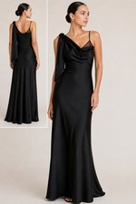 Diane von Furstenberg Shoulder Knot Slip Gown Long Dress Size 12 NWT picture