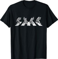 The Squatches, Funny Bigfoot Sasquatch Crossing Road Parody T-Shirt picture