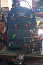 Loungefly Disney Pixar Slides Mini Backpack & Coin Purse Set BoxLunch Exclusive picture