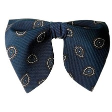Mens Dark teal Paisley Pre-Tied Bow Tie Adjustable Formal Wedding Neckwear picture