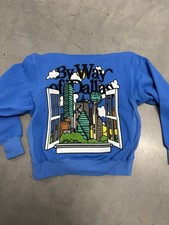 RARE By Way of Dallas Hoodie Embroidered Window Skyline Size Medium FAST SHIP✅ picture