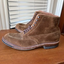 COMMANDO SOLE | ALDEN 8D SNUFF SUEDE INDY BOOTS 4011HC 8 D picture