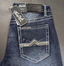 True Luck Classic Stretch Straight Denim Jeans Men’s Size 32x32  34x30 19350401 picture