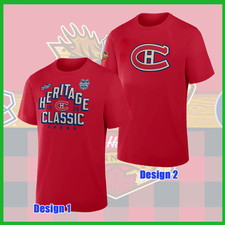 HOT SALE - Can@dien$ 2026 Hockey Heritage Classic T-Shirt Red Reprint picture